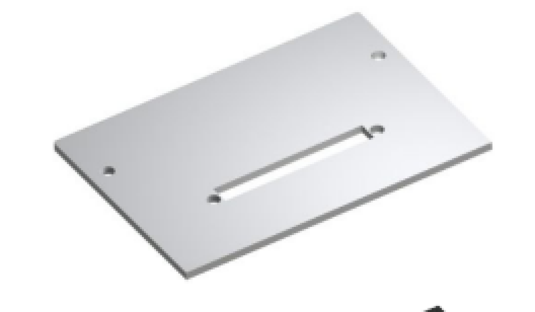 Заглушка торцевая с вырезом 30 мм.