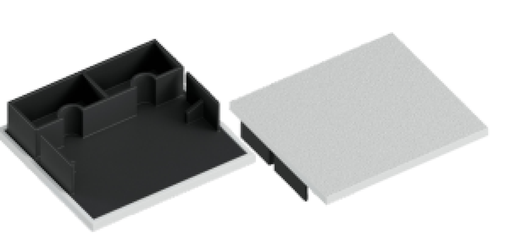 Торцевая заглушка Белый муар 30 мм.