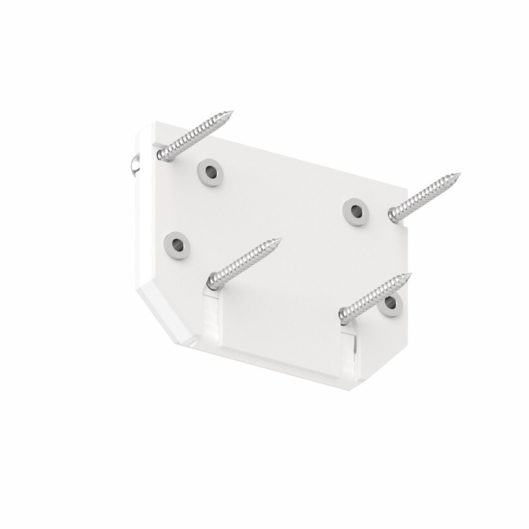 Торцевая заглушка  SLOTT INTRUDER, белая, 3 ф., вид. фикс.