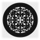 Решетка магнитная, черная, круглая (Абстракция) D100 (наружный 130)