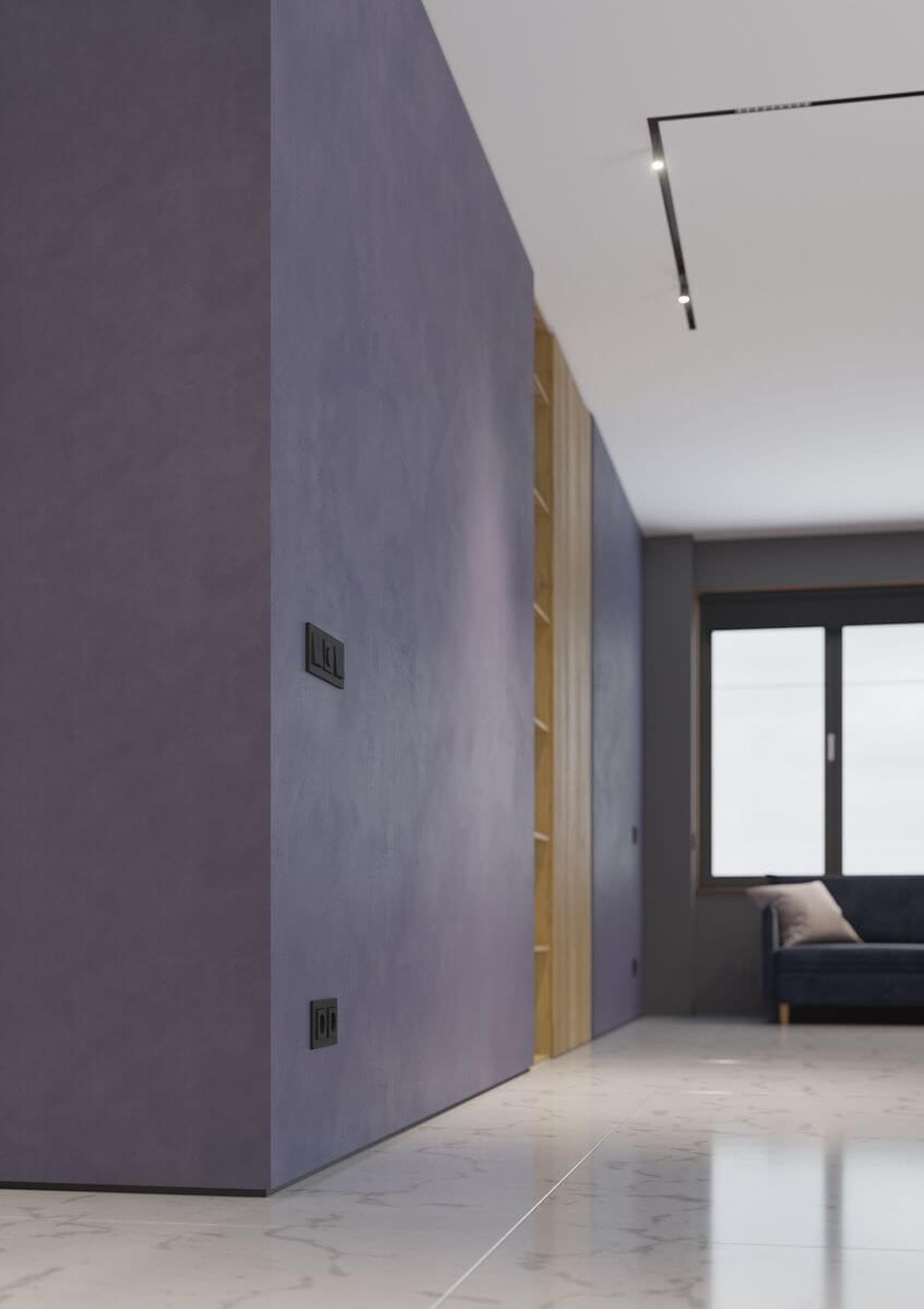 Теневой плинтус с уголком 11,3*7 мм KRAAB GIPPS