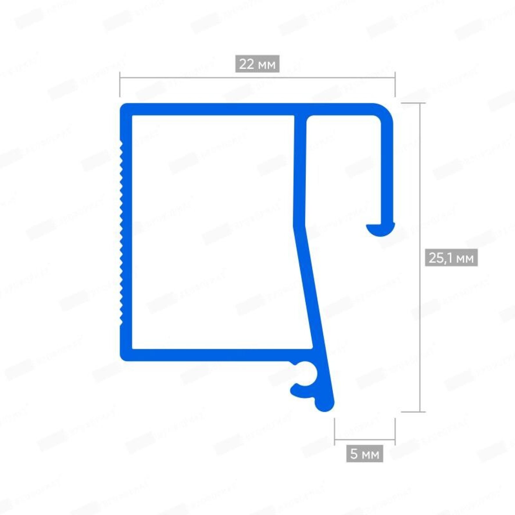 Теневой профиль BRUS 04 (ПФ 8674)