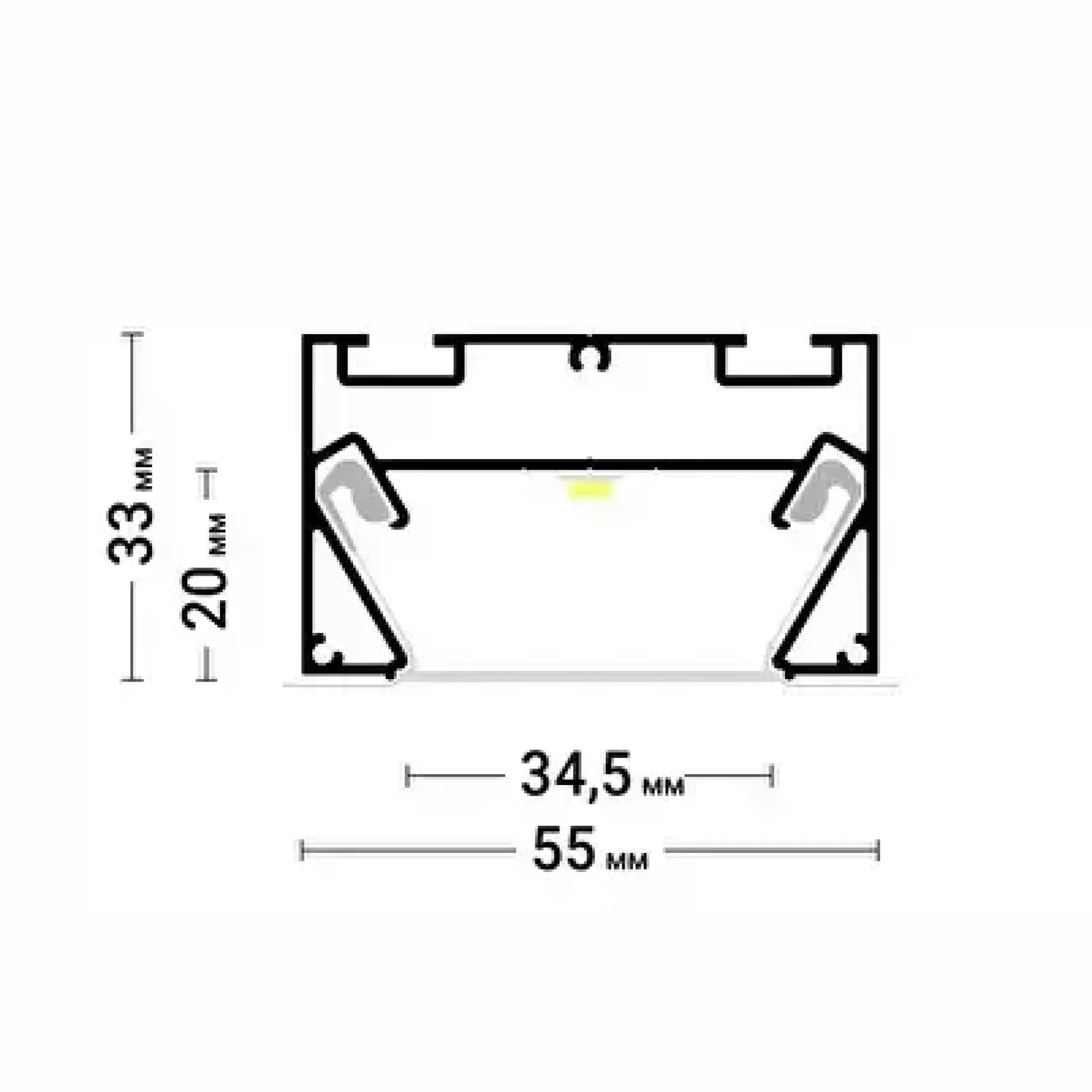Разделительный профиль TREK 01 (ПФ 8049)