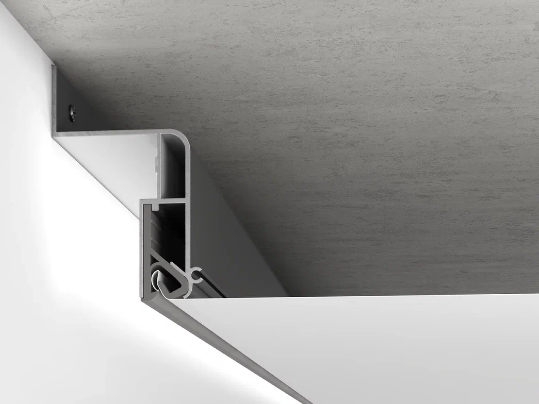 Профиль алюминиевый М1 парящий для ткани