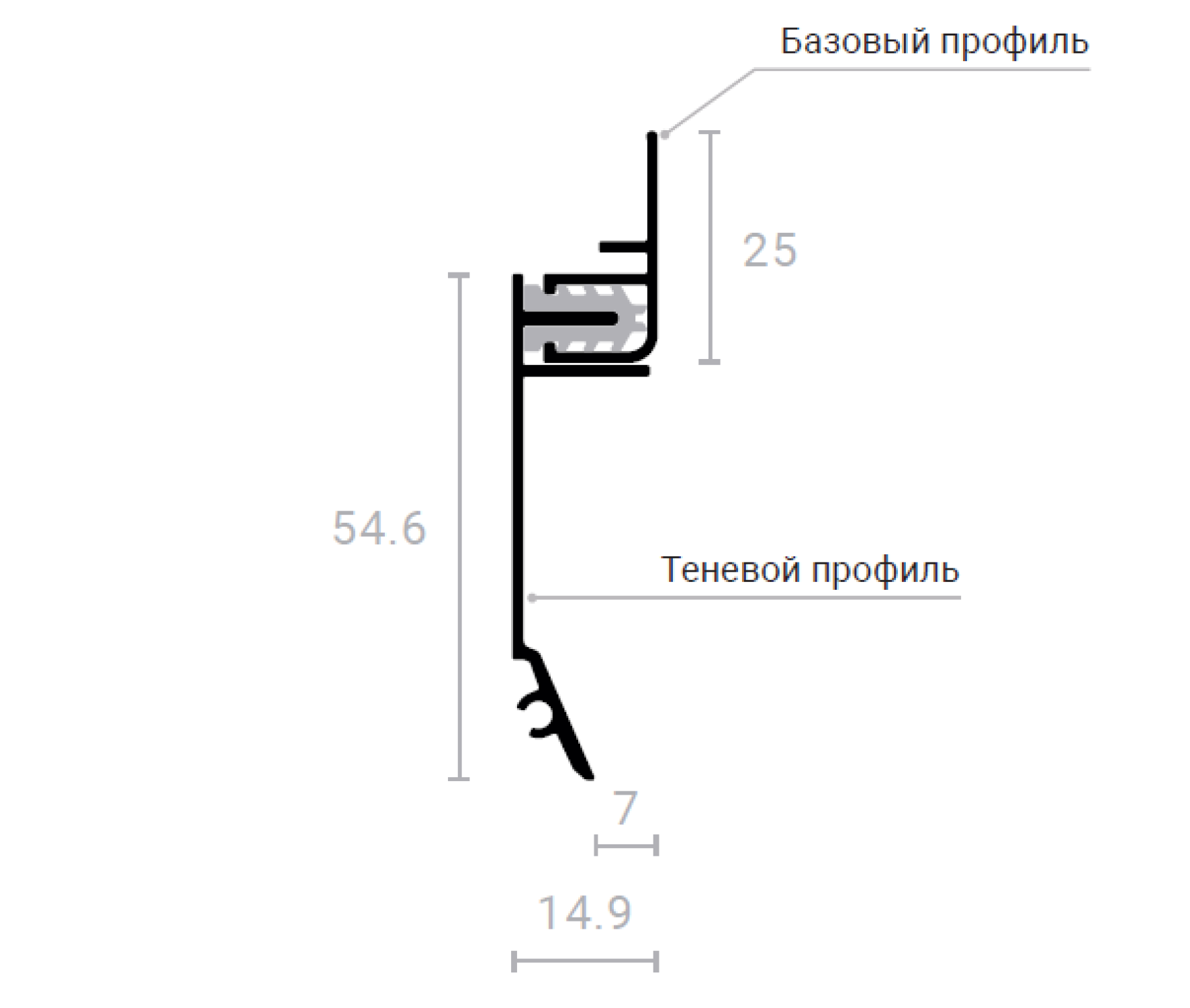 Теневой профиль UMBRA 