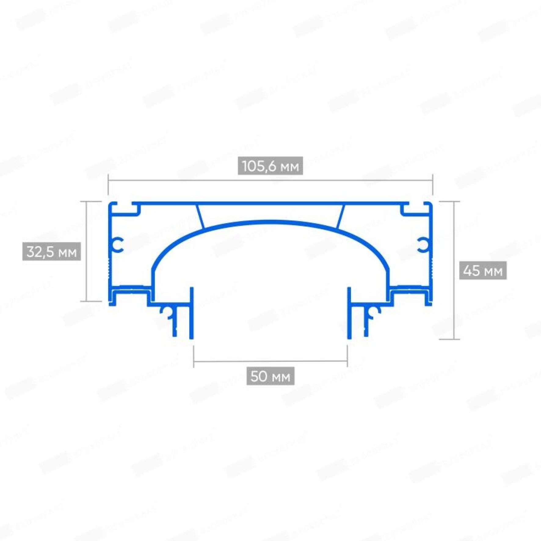 Нишевая световая линия белая SLOTT 50