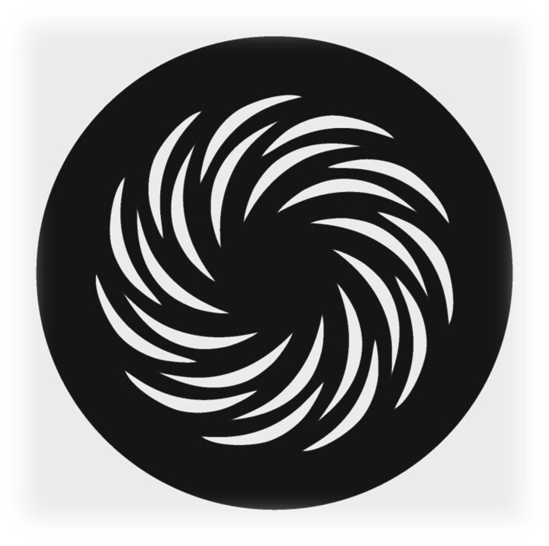 Решетка магнитная, черная, круглая (Вихрь) D100 (наружный 130)