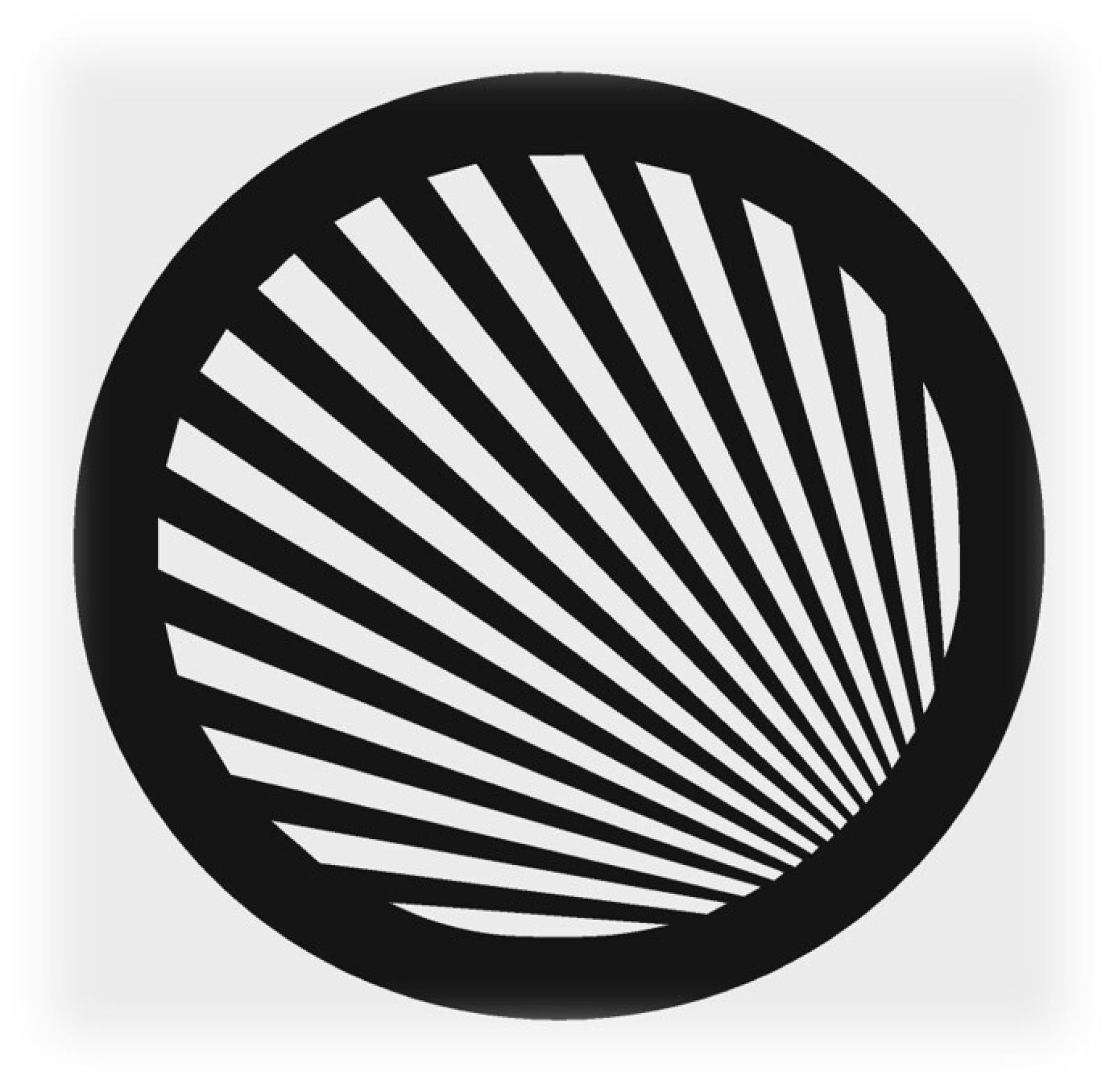 Решетка магнитная, черная, круглая (линия) D125 (наружный 150)