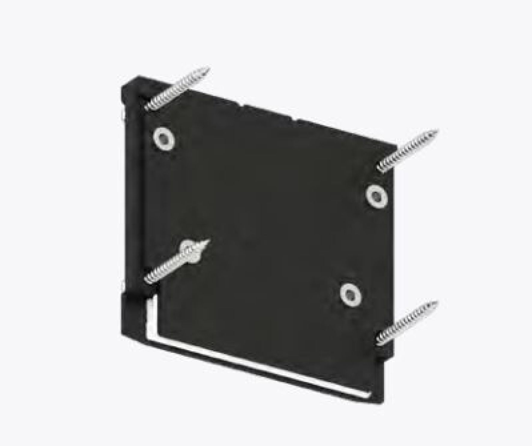 Торцевая заглушка  SLOTT INTRUDER, черная, 3 ф., скр. фикс