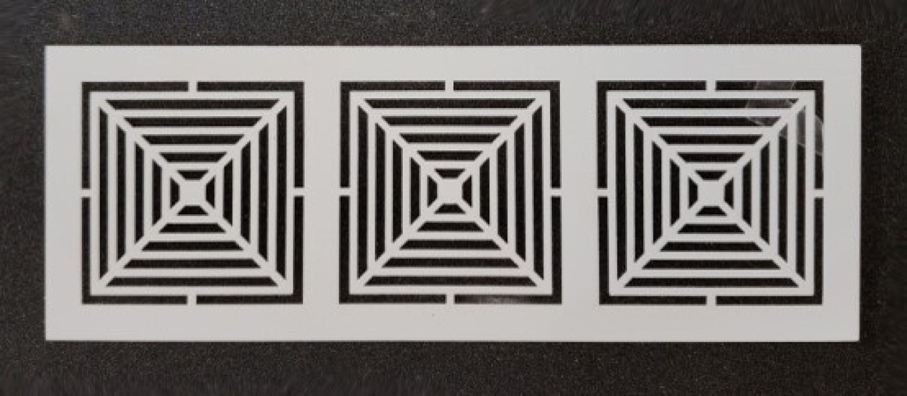 Решетка полистирол, белая, прямоугольная (Квадраты) 80*220