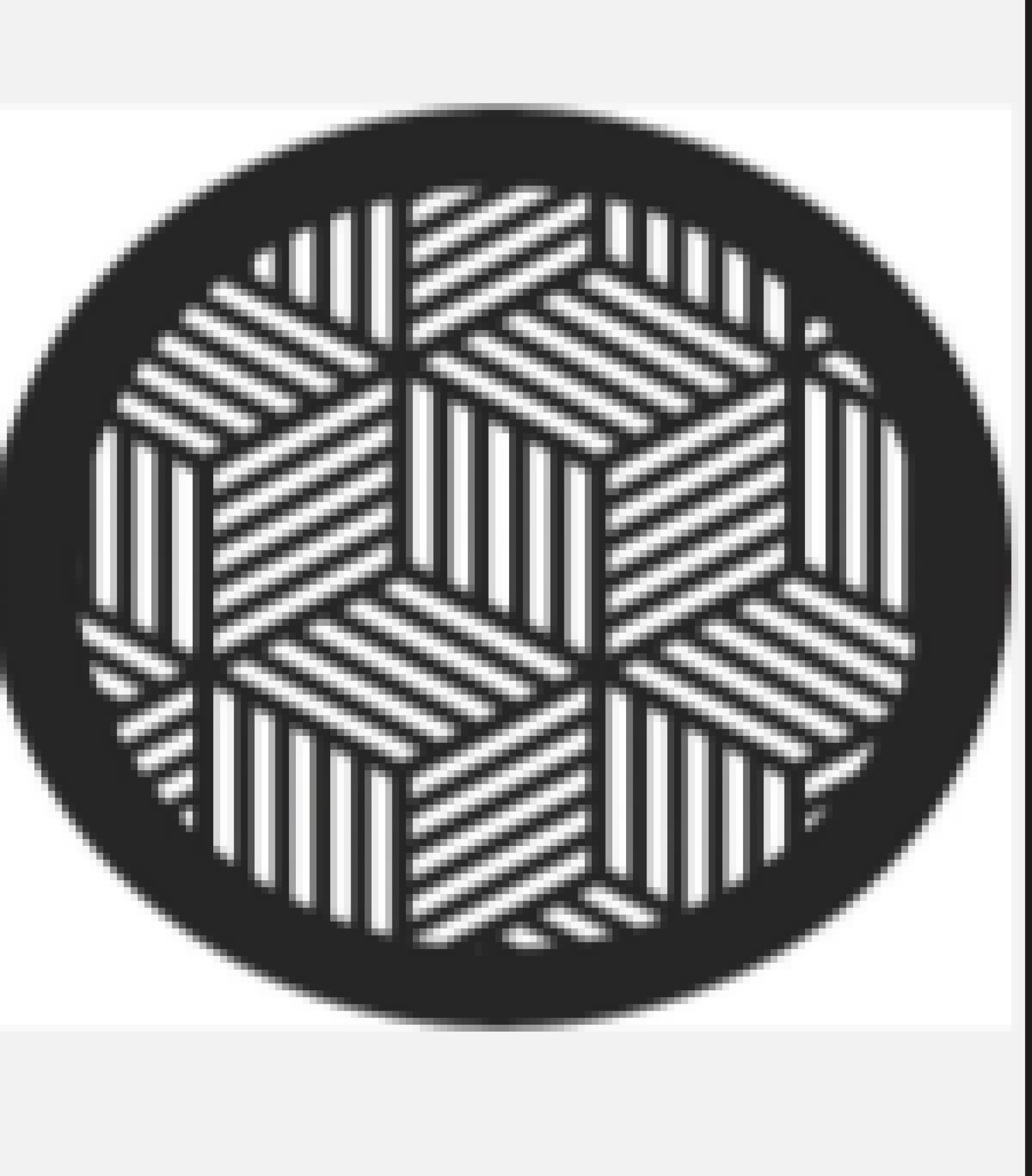 Решетка магнитная, черная , круглая (кубы) D150 (наружный 180)