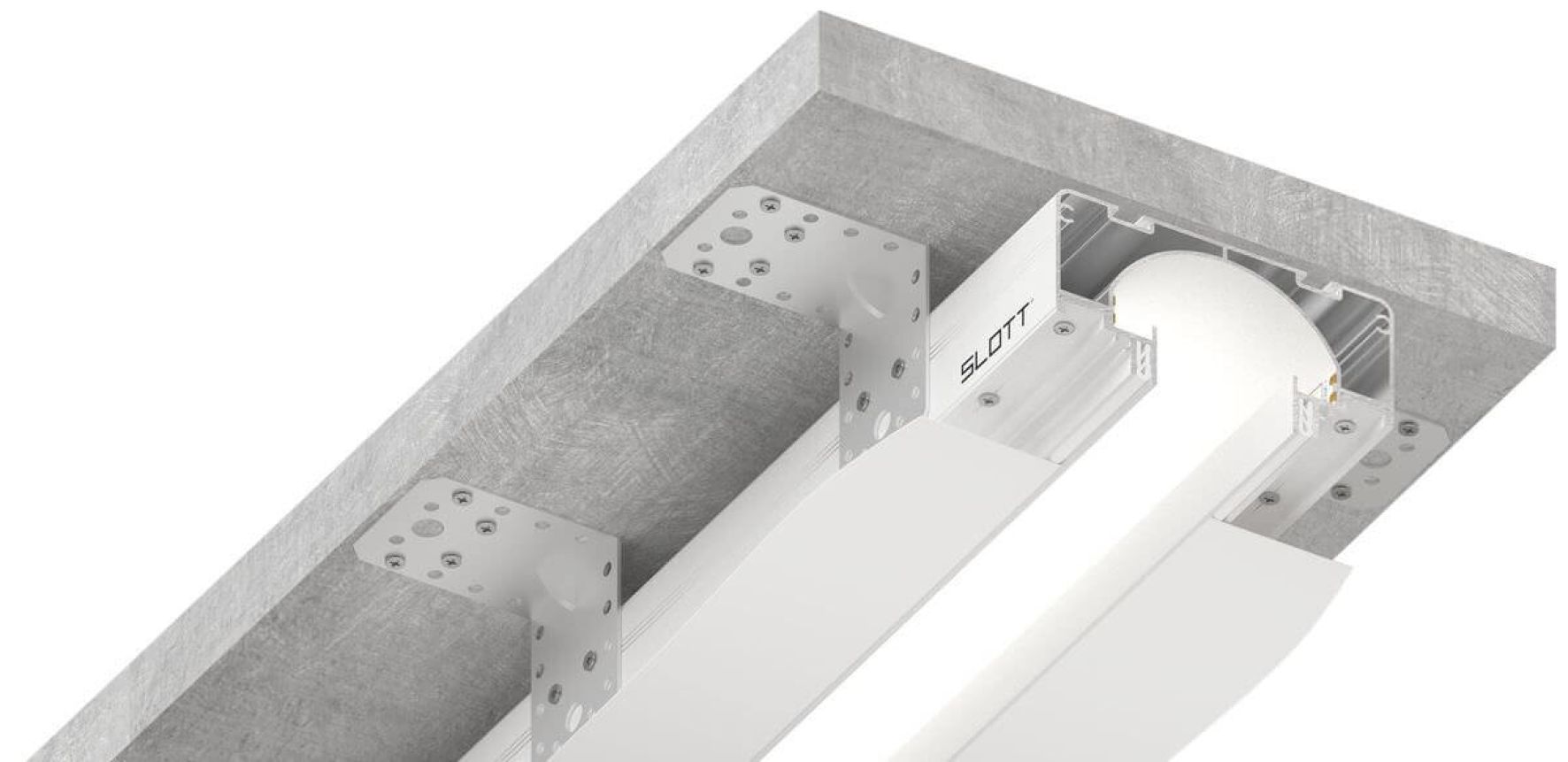 Нишевая световая линия белая SLOTT 35 