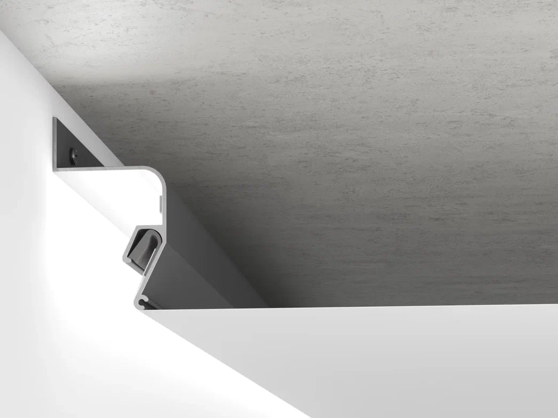 Профиль ПК 6У Профиль «Парящий потолок», окрашенный ЧЕРНЫЙ