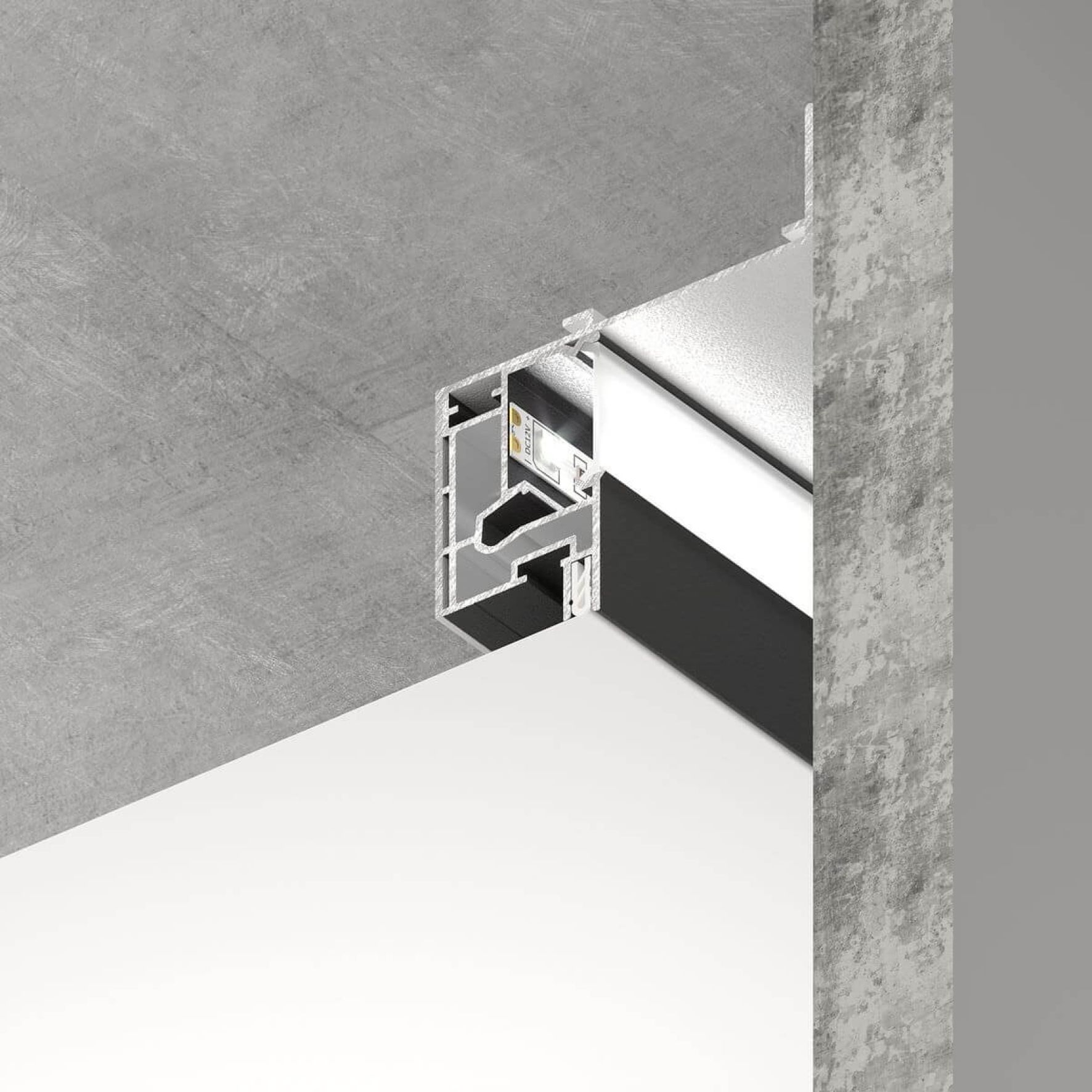 Парящий профиль белый SLOTT VILLAR KIT