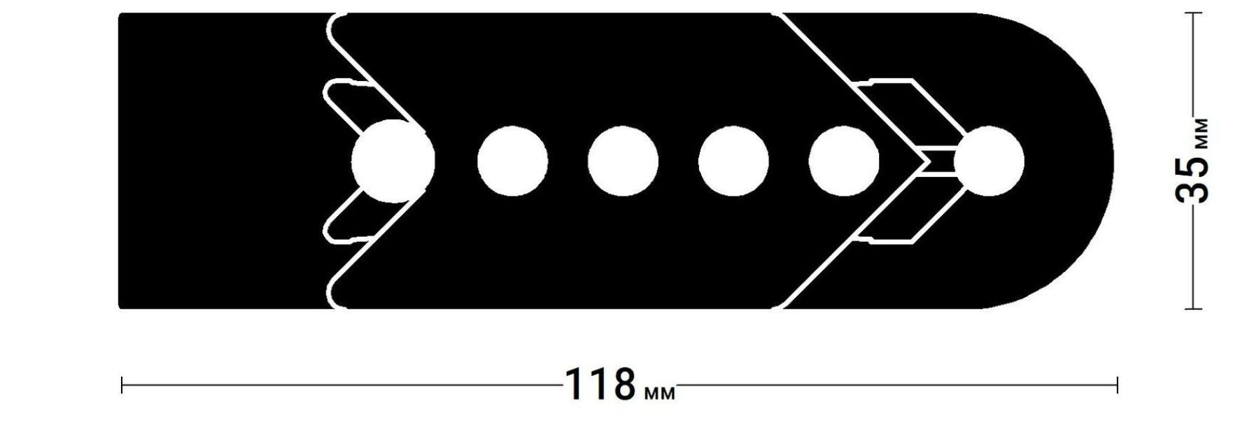 Приспособление для зарезки экрана 5см SLANEC 02