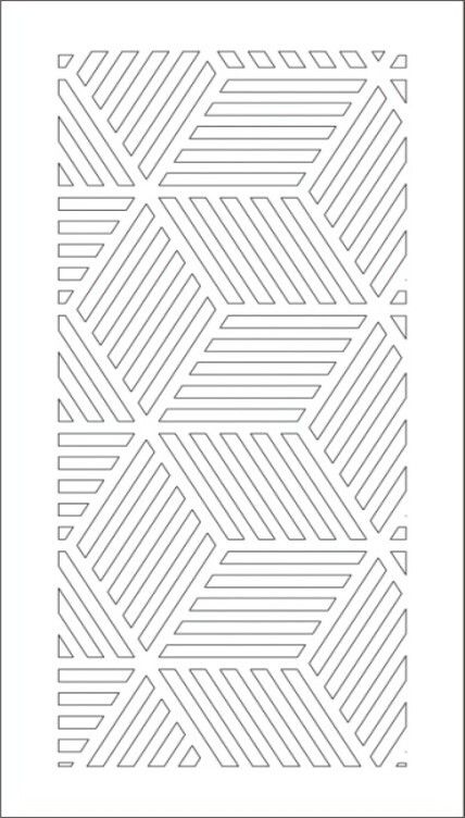 Решетка магнитная, белая, прямоугольная (кубы) 200*100