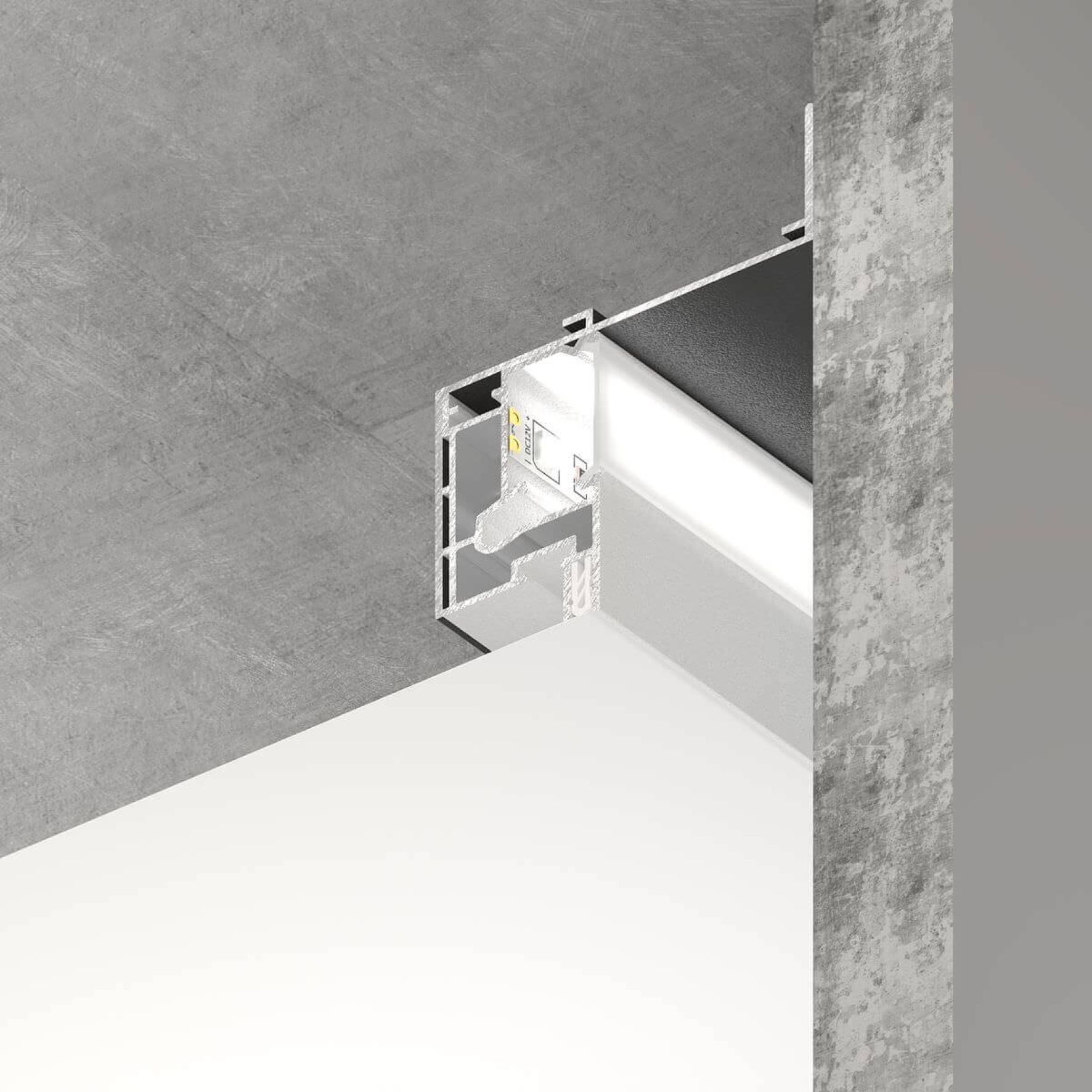 Парящий профиль черный SLOTT VILLAR BASE