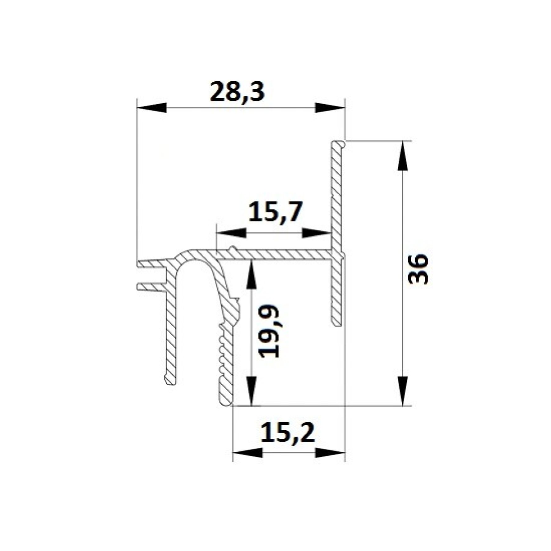 Профиль LumFer Clamp Supra 