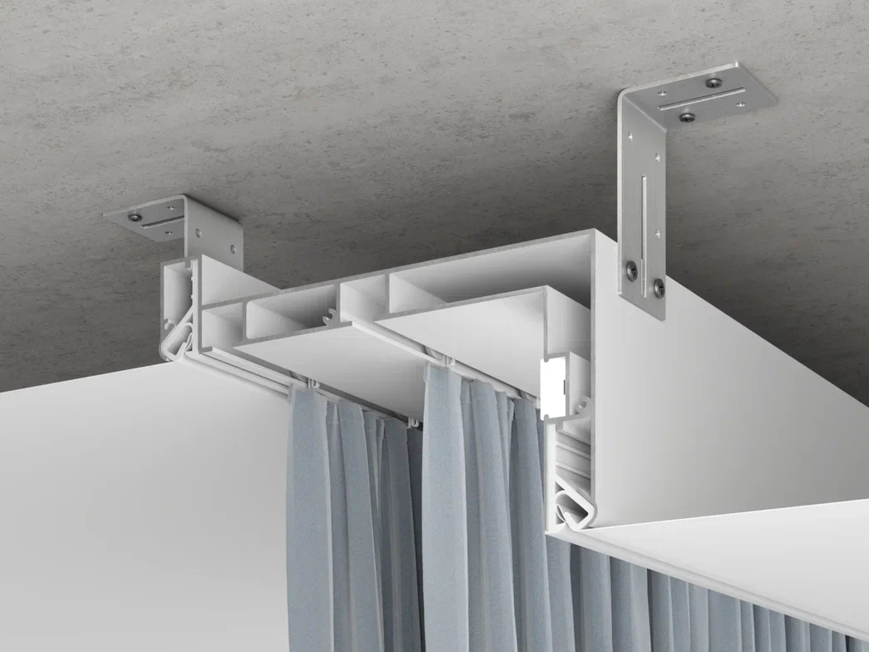 М 6 Карниз для ткани Белый