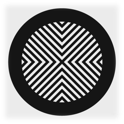 Решетка магнитная, черная\белая, круглая (Угол)