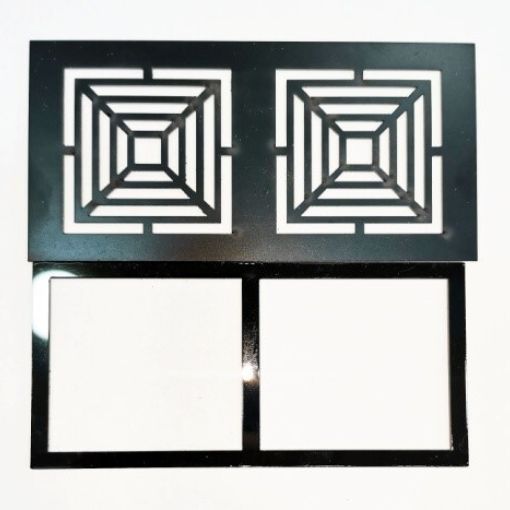 Решетка полистирол, прямоугольная (Квадраты)