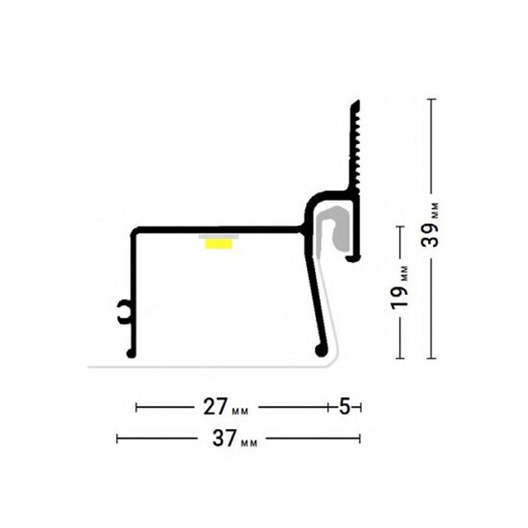 Стеновой контурный профиль KONTUR 03 (ПФ 2633)