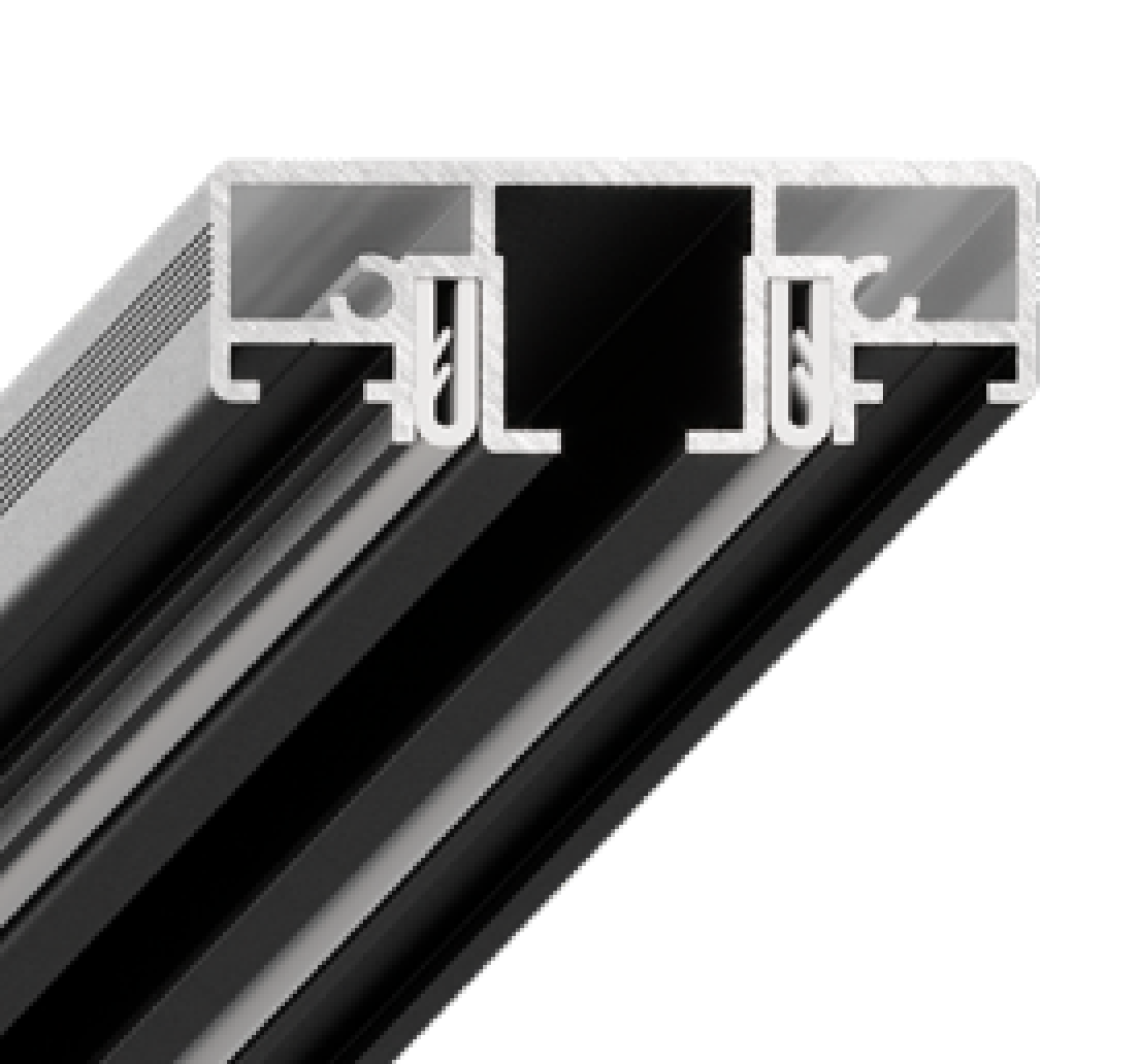 Карнизный профиль черный SLIM ROAD 01