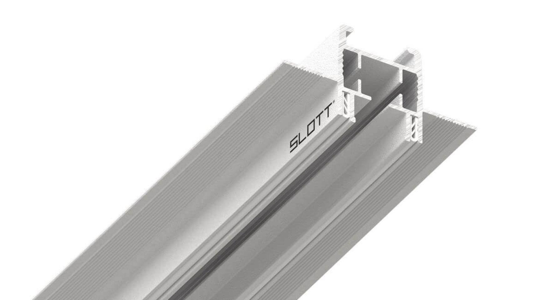 Карнизный профиль L3 белый SLOTT MOTION 