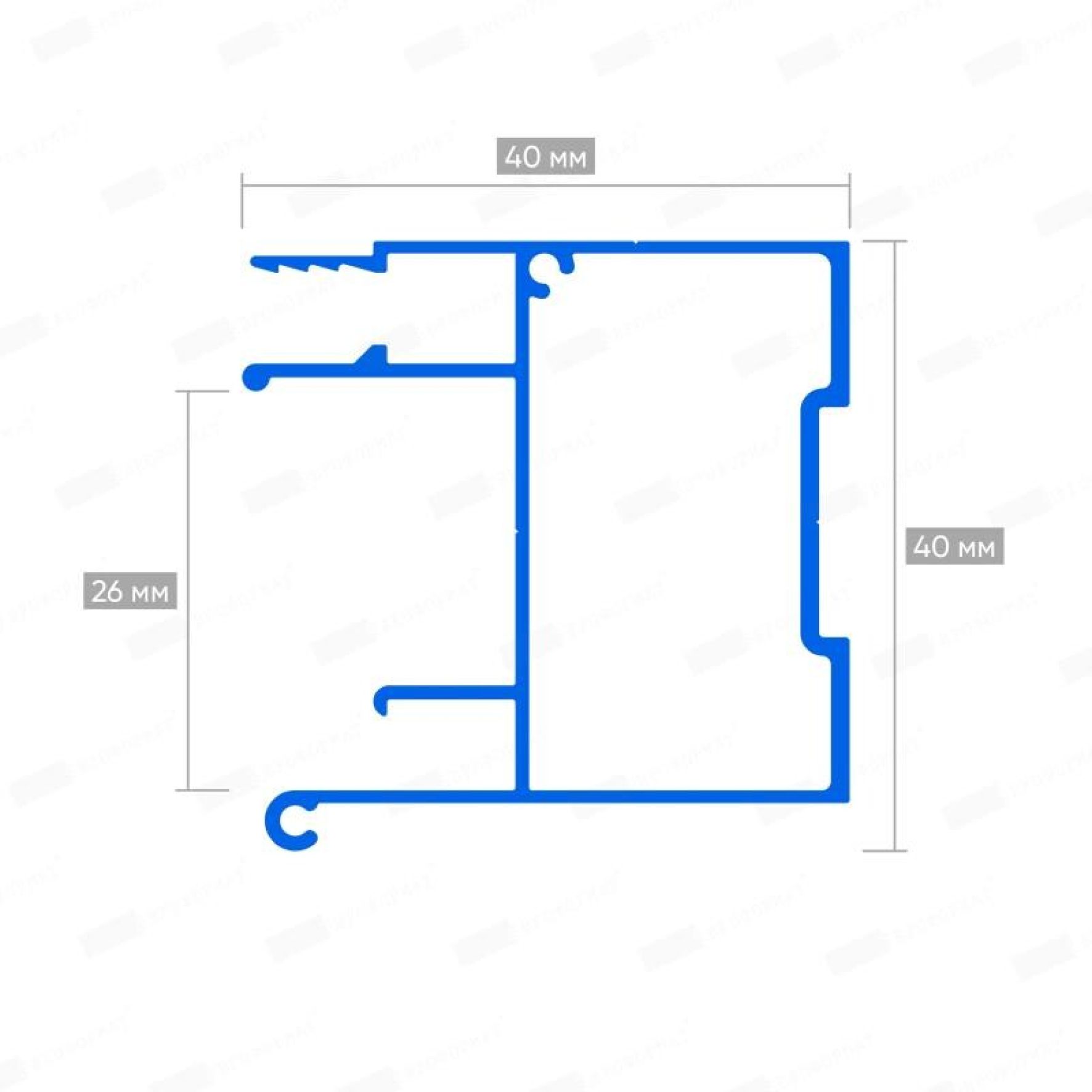 Профиль для натяжных потолков BRUS 01 (ПФ 6867)
