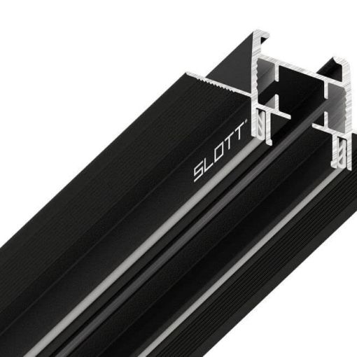 Карнизный профиль L2 черный SLOTT MOTION