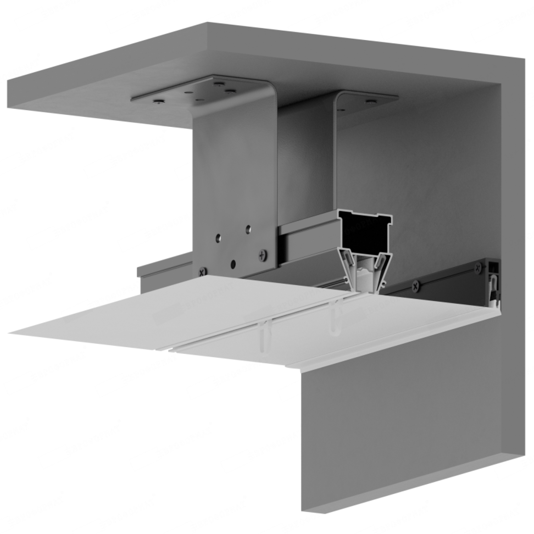 Однорядный карнизный профиль SHTORKA 01 (ПФ 10175)