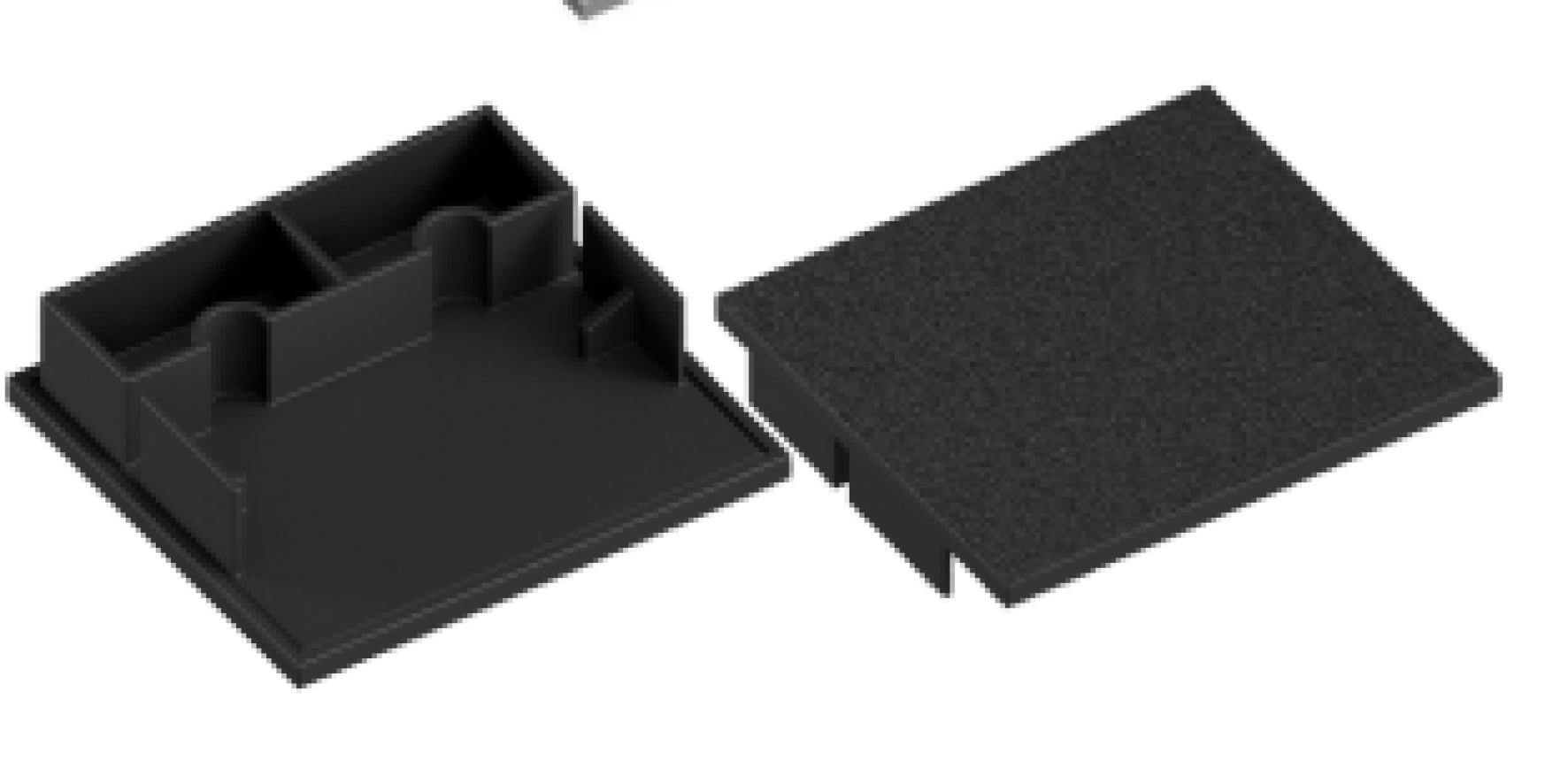 Торцевая заглушка Черный муар 30 мм