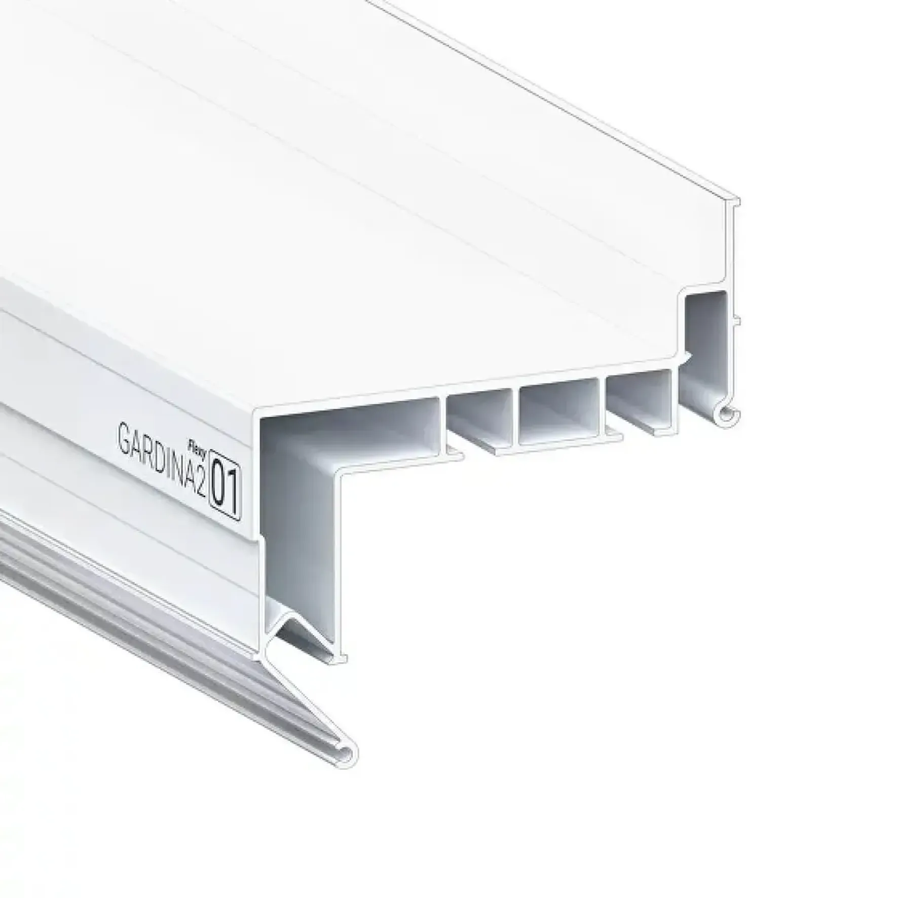 Профиль для изготовления скрытых карнизов GARDINA2 01 (ПФ 0040)