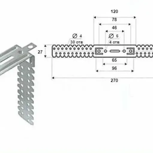 Подвес прямой 0.8 мм
