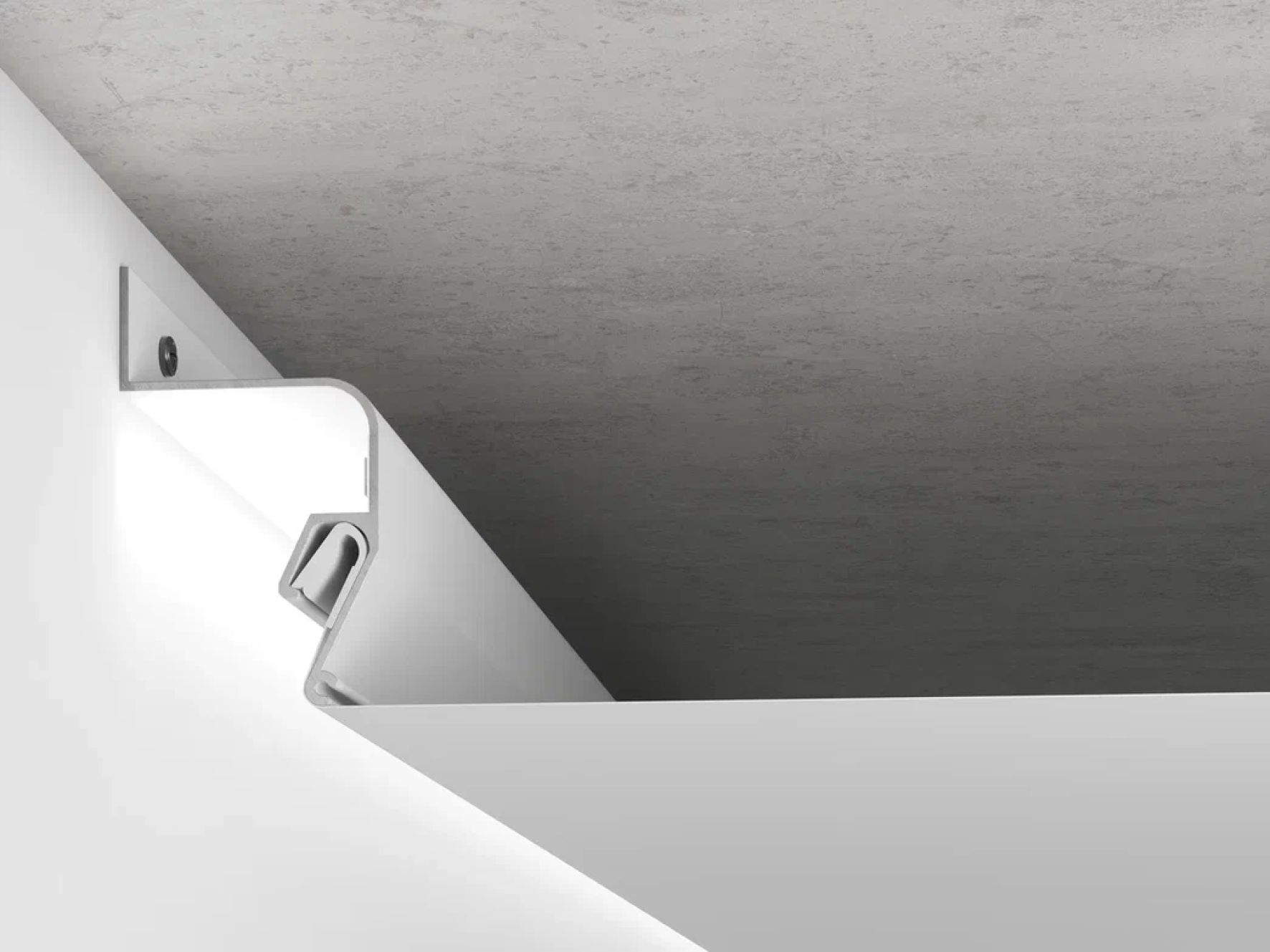 Профиль ПК 6У Профиль «Парящий потолок», окрашенный БЕЛЫЙ