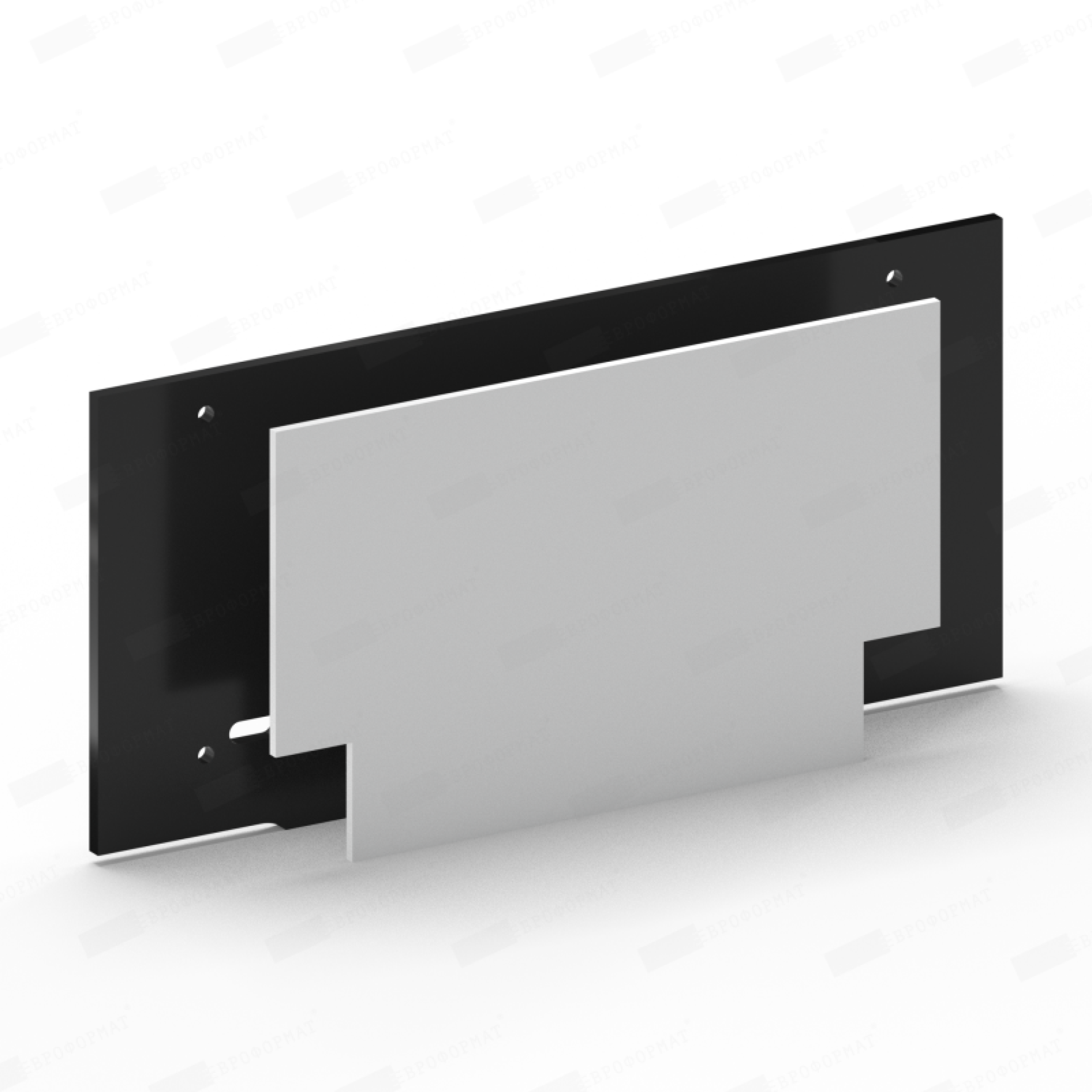 Торцевая заглушка черная метал. 