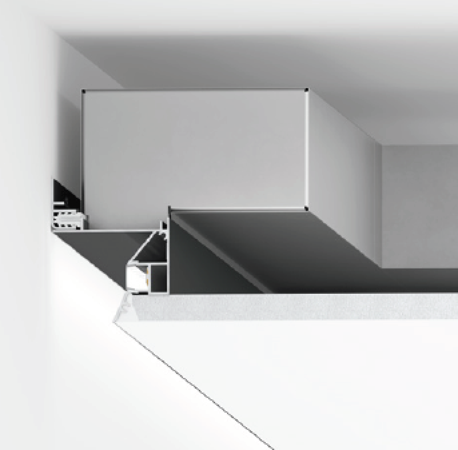 Вентиляционный профиль черный UMBRA