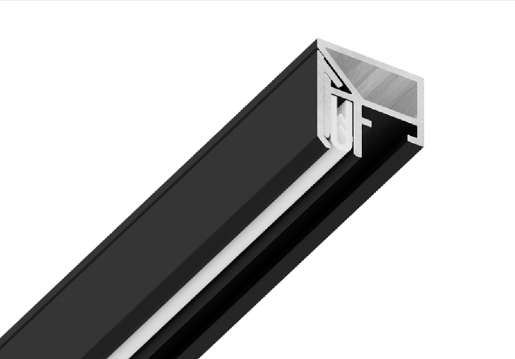 Декоративная вставка для конструкционного профиля черная ARTISS 