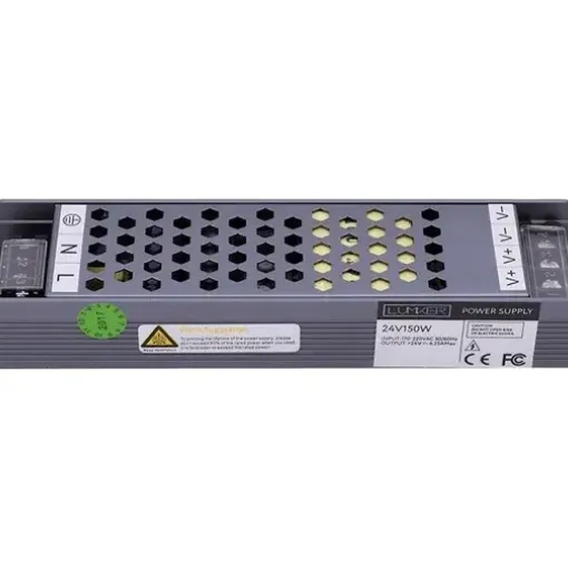 Компактный блок питания в металлическом корпусе,IP20,150W,24V, YA-150-24