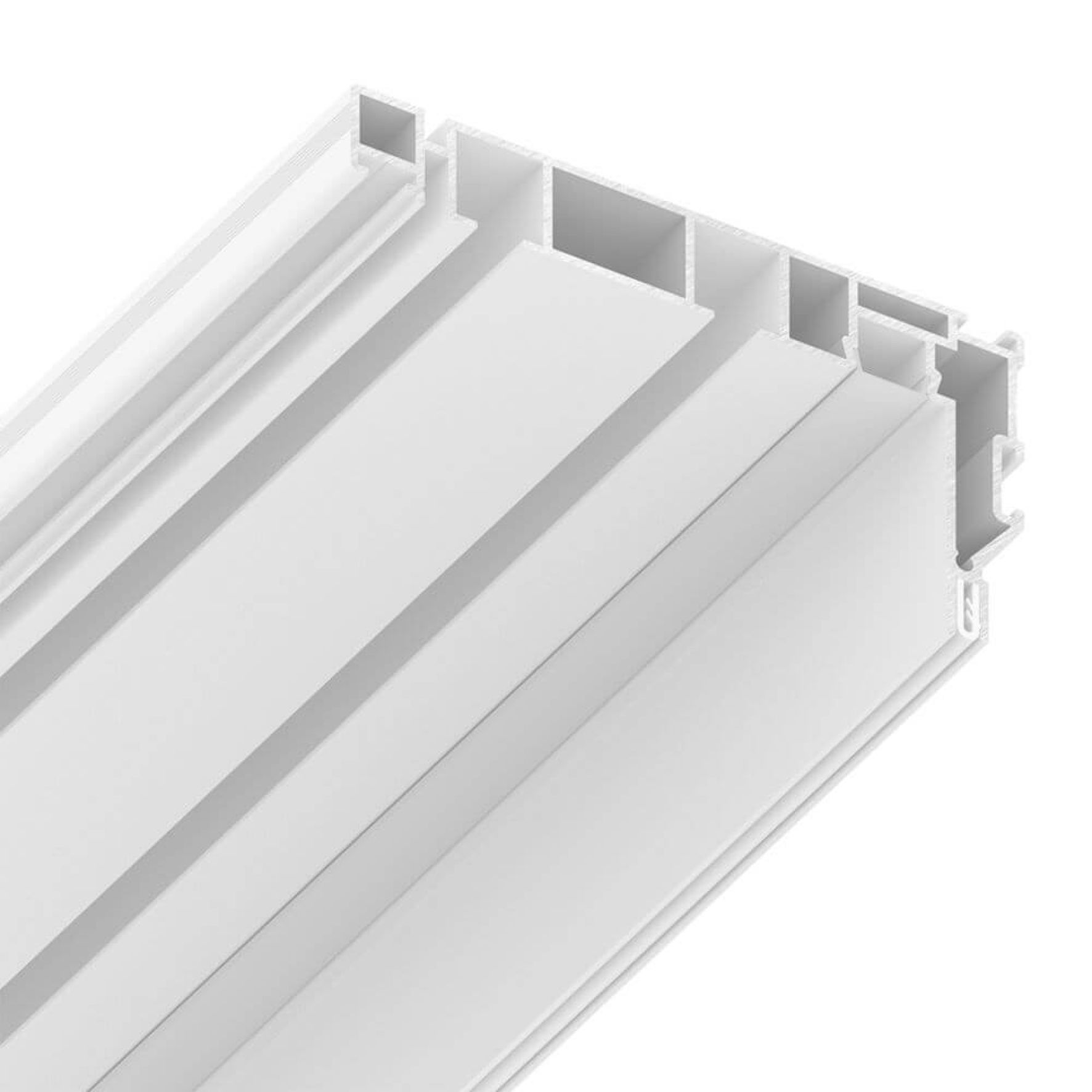 Карниз/система для штор с рассеивателем белый SLOTT PARSEK 2.0 L3