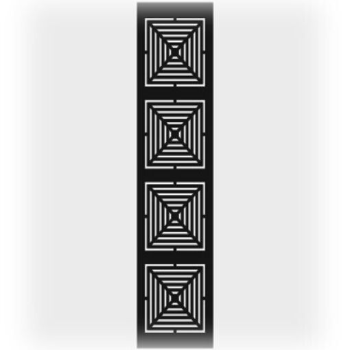 Решетка магнитная, черная\белая, прямоугольная (квадраты)