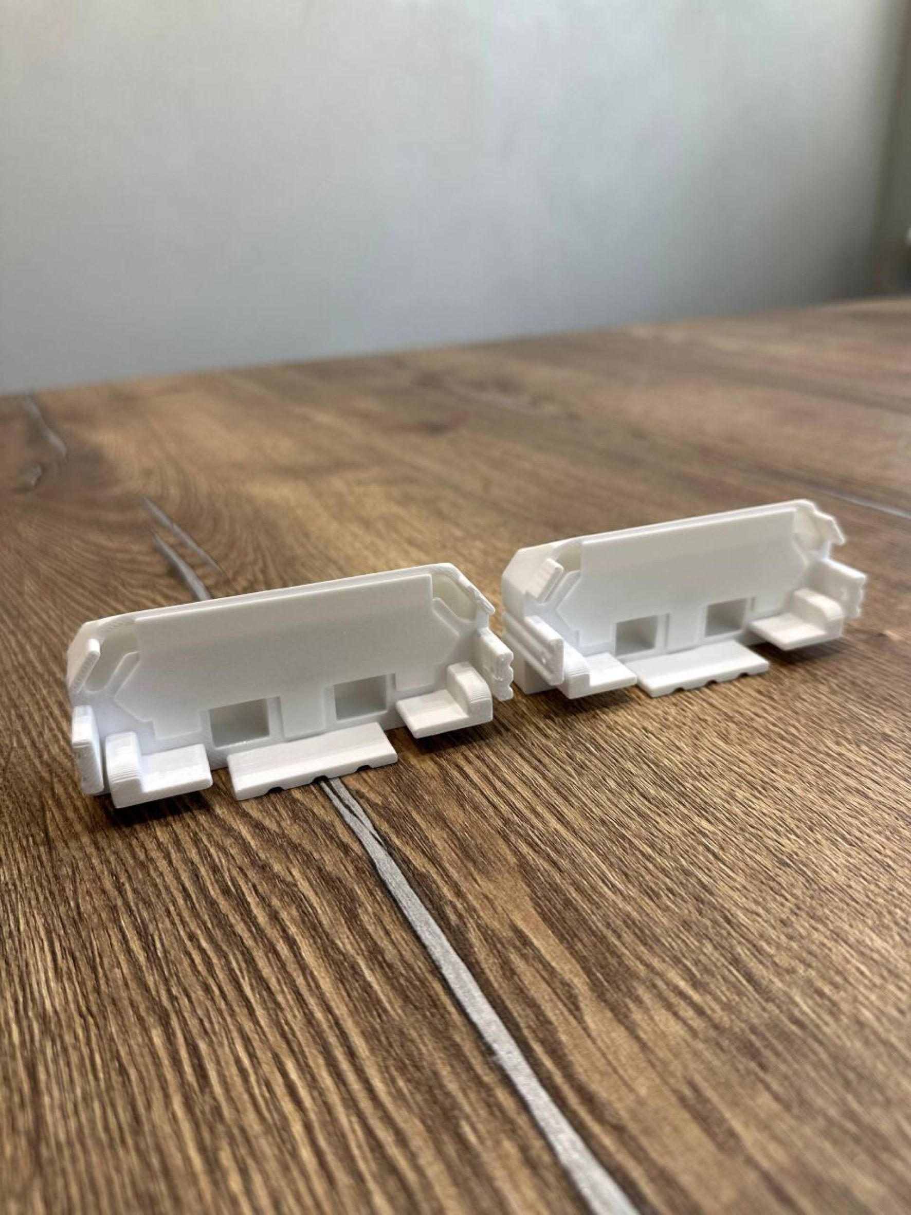 Элемент ПК14 торцевой Белый пластик ( комплект лев\прав) Магнитный