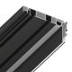 Карниз/система для штор с рассеивателем черная SLOTT PARSEK 2.0 