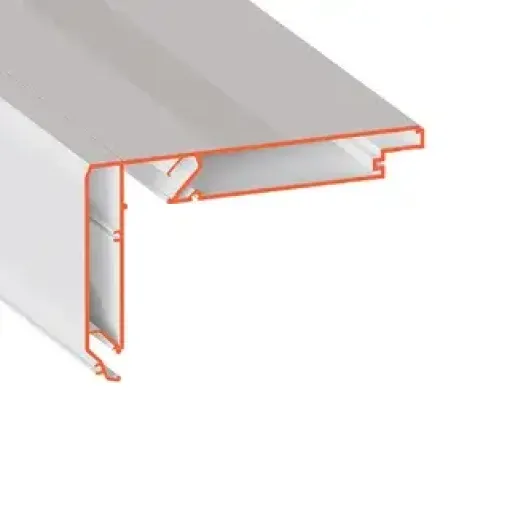 Профиль для изготовления прямых ниш для штор с подсветкой STANDART02 LED