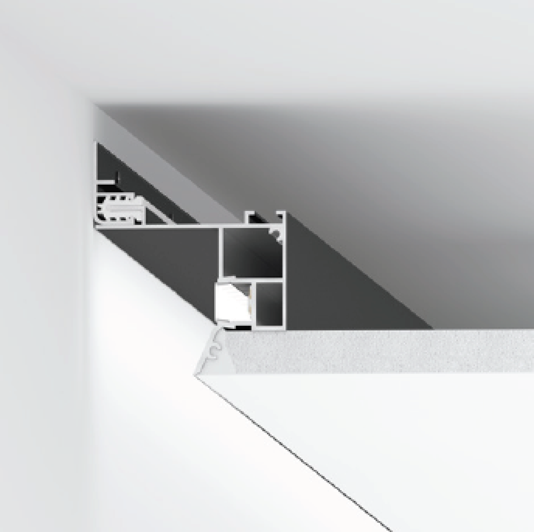 Парящий профиль черный UMBRA