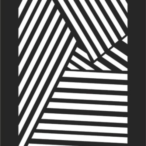 Решетка магнитная, прямоугольная (кривые линии)