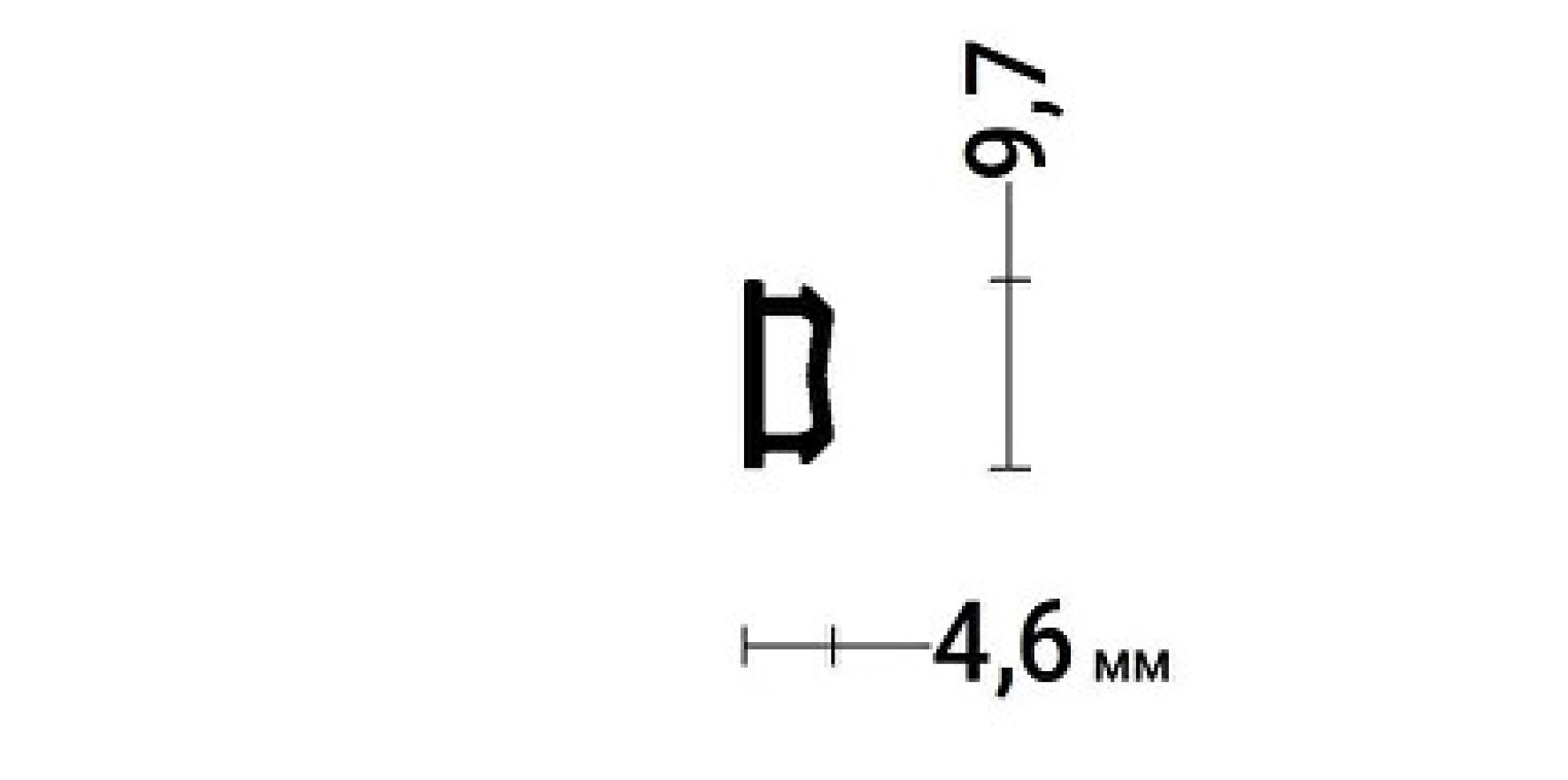 Вставка 8 мм PVC 8