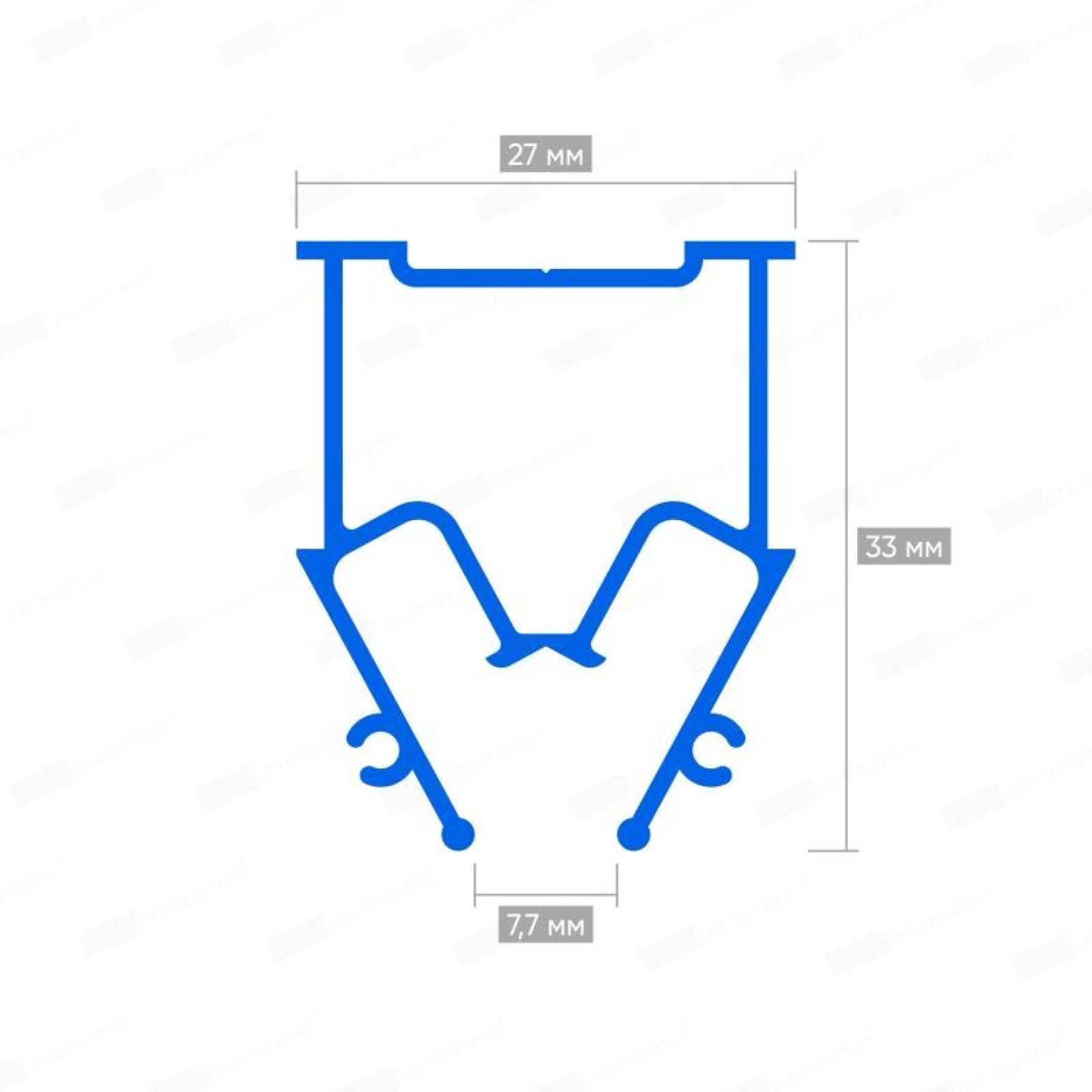 Разделительный профиль с теневым зазором EURO 04 (ПФ 10635)