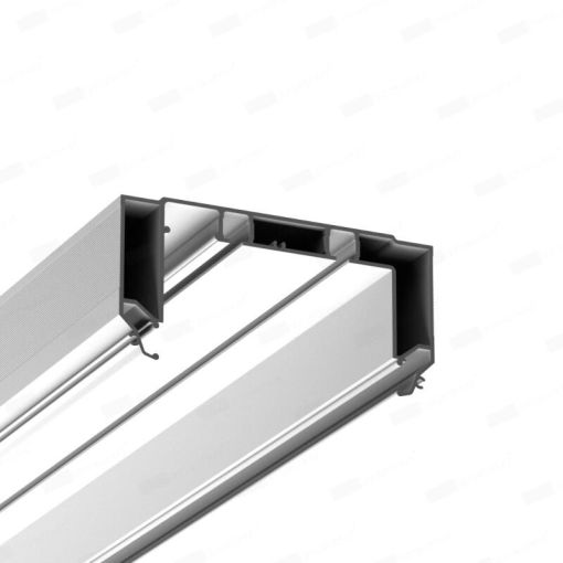 Профиль для изготовления скрытых карнизных ниш с подсветкой с двумя пазами GARDINA2 05 2.0 (ПФ 11058)