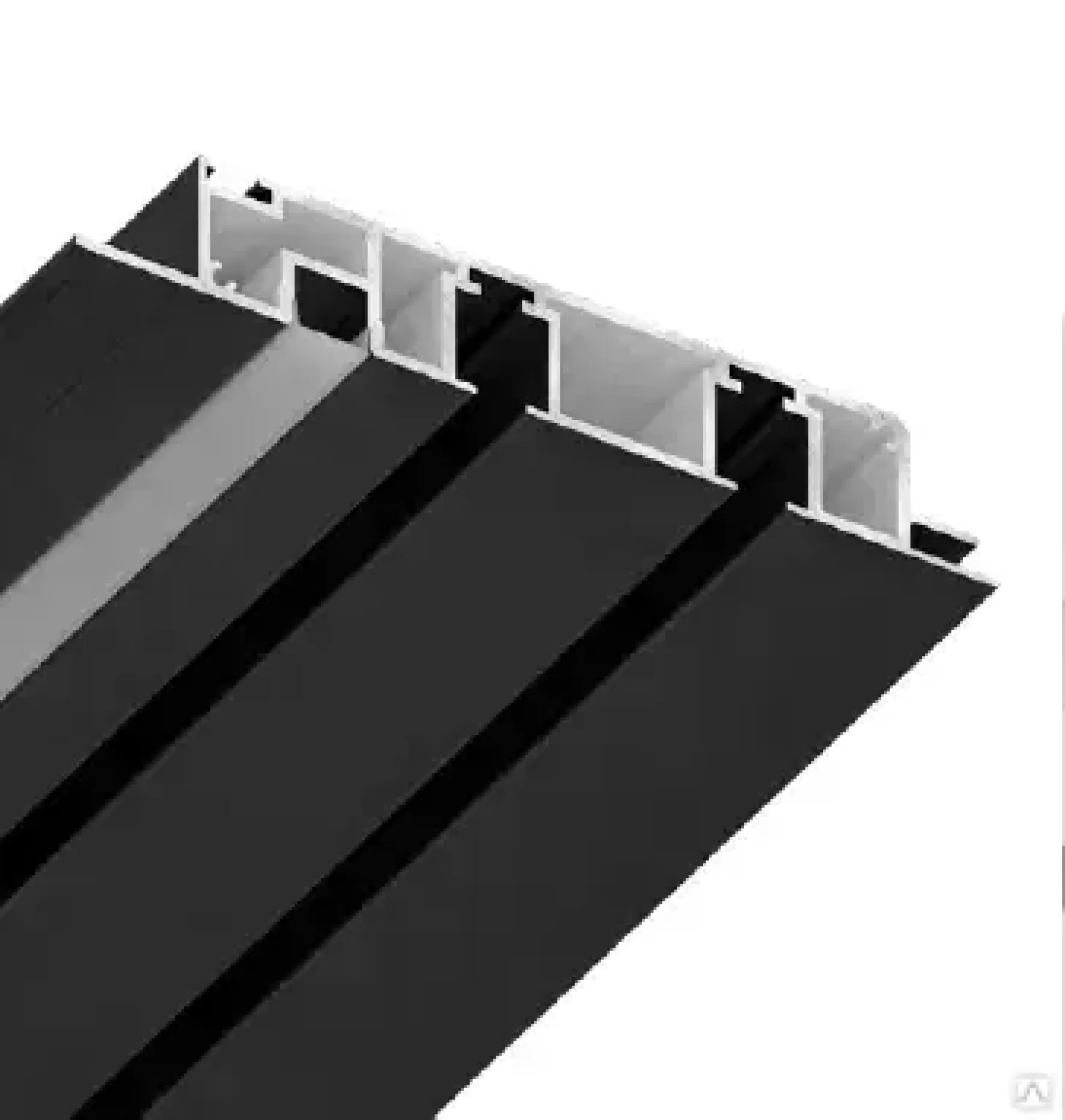Карнизный профиль шириной 115 мм L2 черный UMBRA